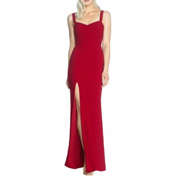NEW DRESS THE POPULATION Women's Garnet Estella Gown Size M - Picture 1 of 9